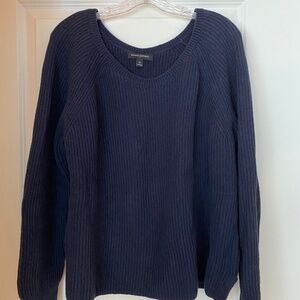 Banana Republic navy scoop neck sweater, XL
